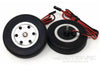 JP Hobby Electric Brakes with 75mm (2.95") x 14mm Rubber Wheels for 4mm Axles JPH6001-105