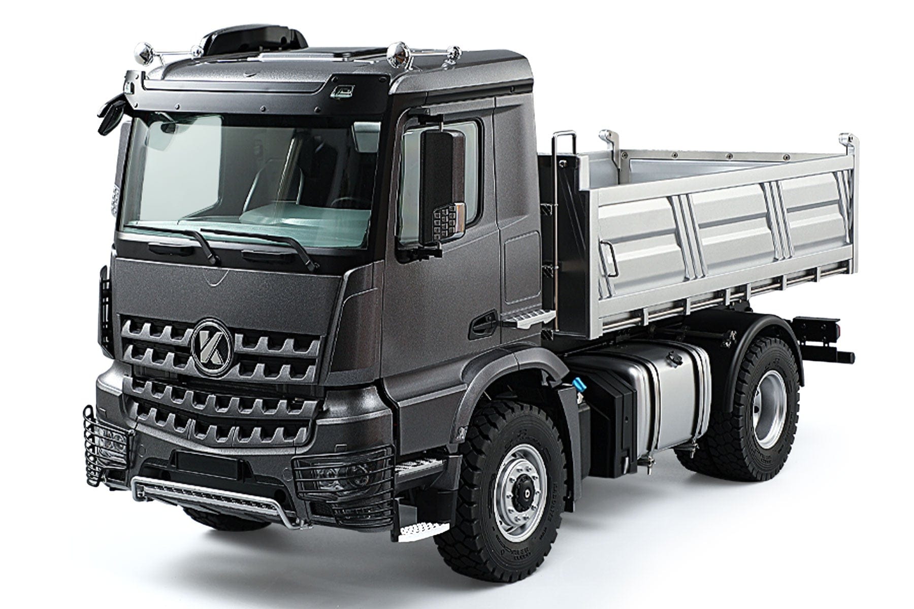 Kabolite K5701 1/14 Scale Silver 4x4 Dump Truck - RTR KBLK5701-002