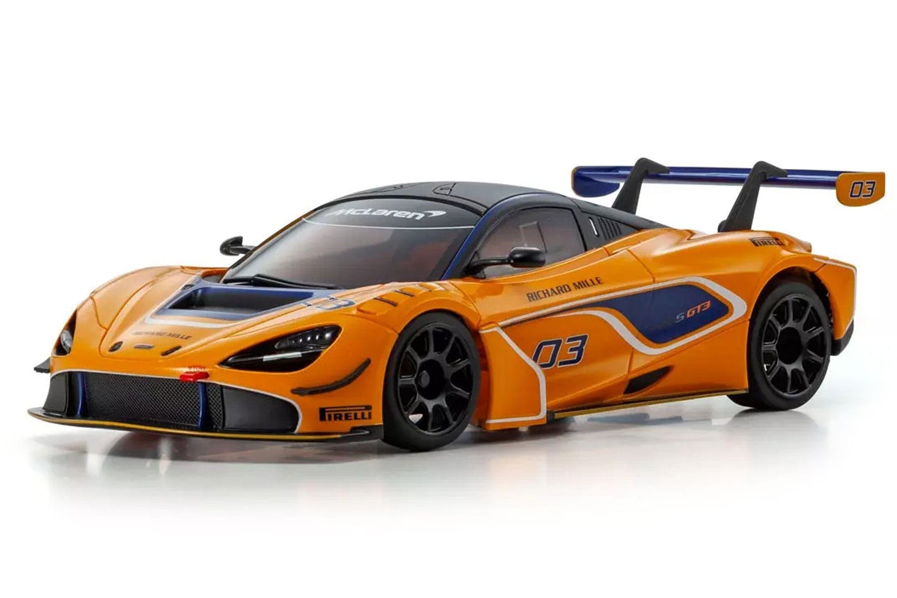 Kyosho Mini-Z Orange #03 McLaren 720S GT3 MR-04 1/27 Scale RWD Car - RTR KYO32364OR