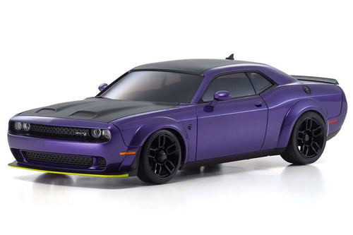 Kyosho Mini-Z Plumb Crazy Purple Dodge Challenger SRT Hellcat Redeye 1/27 Scale AWD Car - RTR KYO32621PU