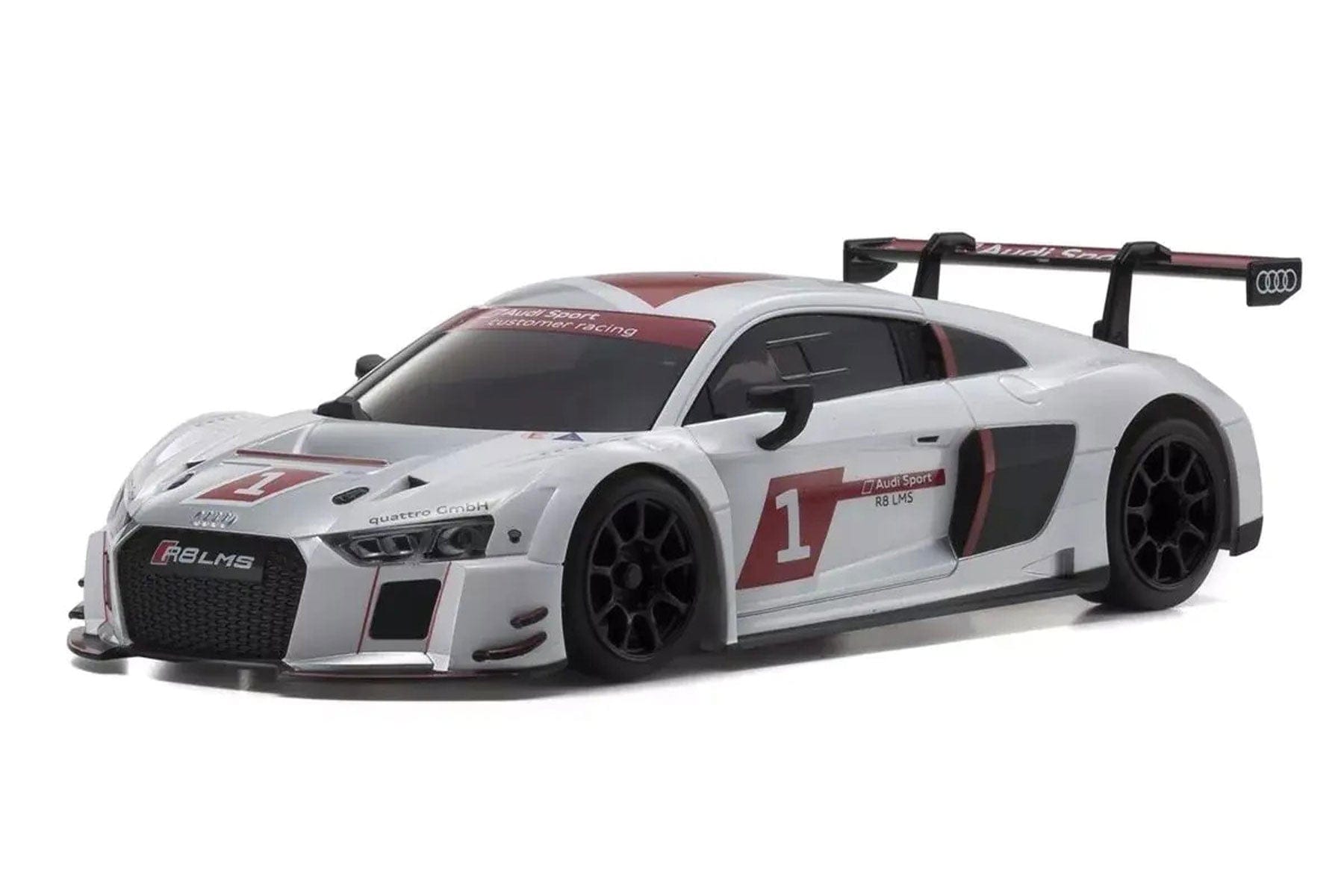 Kyosho Mini-Z White Audi R8 LMS 2015 MR-04 1/27 Scale RWD Car - RTR KYO32357AS