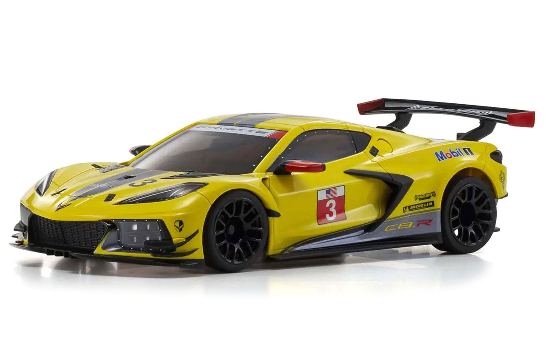 Kyosho Mini-Z Yellow Corvette C8.R 1/27 Scale RWD Car - RTR KYO32342Y