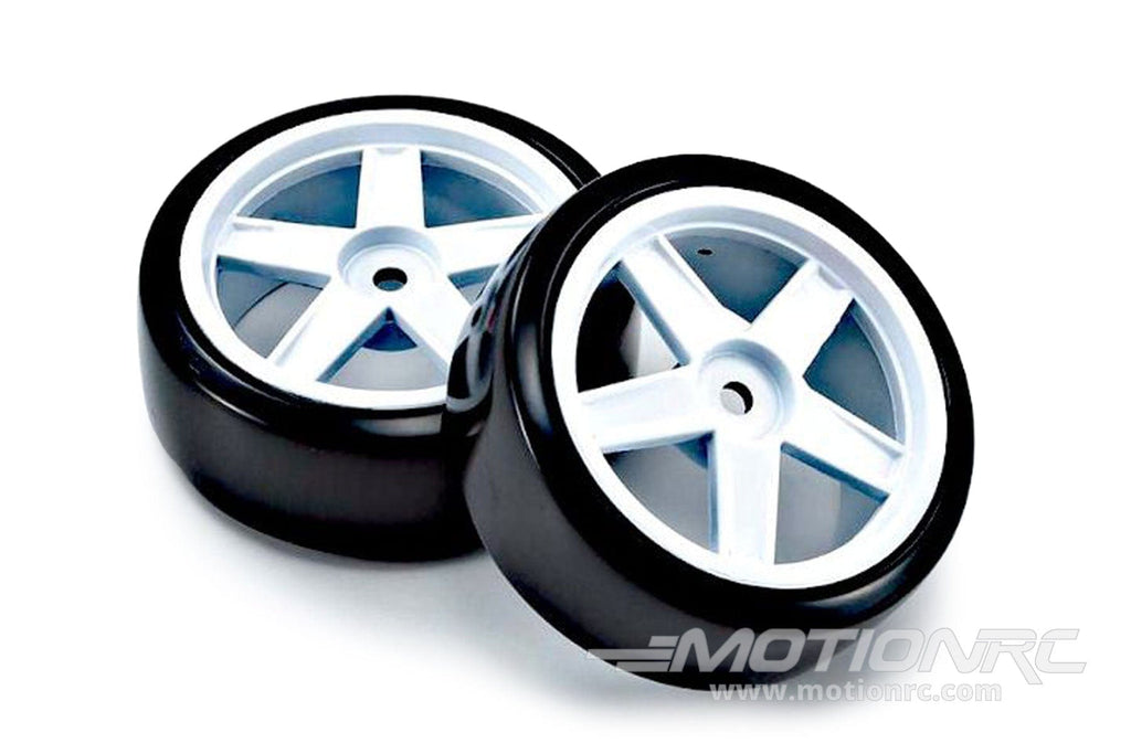 Kyosho Premounted Drift Tire FZ02 5-Spoke - White (2) KYOFATH704WD