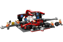 Load image into Gallery viewer, LEGO City F1® Pit Stop &amp; Pit Crew with Ferrari Car 60443
