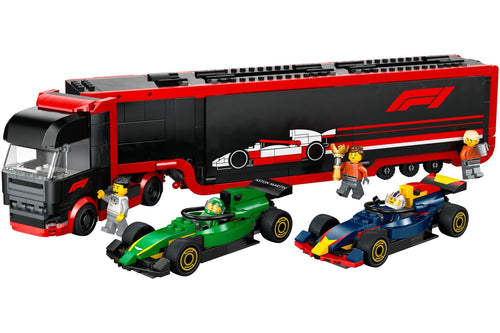 LEGO City F1® Truck with RB20 & AMR24 F1® Cars 60445