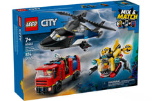 Load image into Gallery viewer, LEGO City Helicopter, Fire Truck &amp; Submarine Remix 60462
