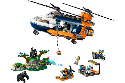 LEGO City Jungle Explorer Helicopter at Base Camp 60437