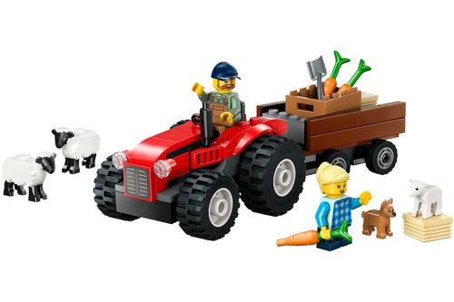 LEGO City Red Farm Tractor with Trailer & Sheep 60461