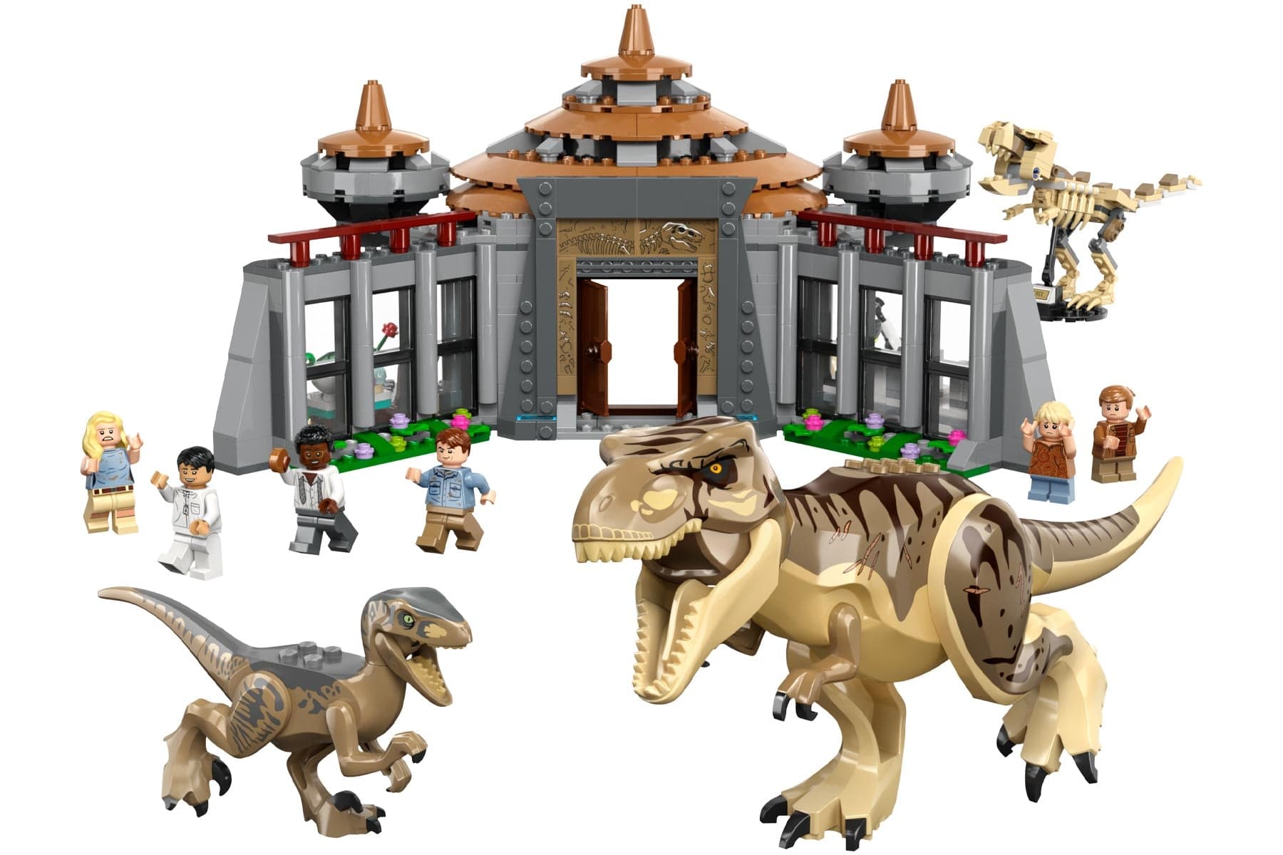 LEGO Jurassic Park Visitor Center: T. rex & Raptor Attack 76961