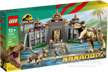 Load image into Gallery viewer, LEGO Jurassic Park Visitor Center: T. rex &amp; Raptor Attack 76961
