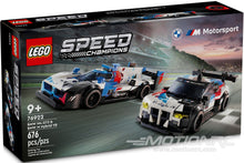 Load image into Gallery viewer, LEGO Speed Champions BMW M4 GT3 &amp; BMW M Hybrid V8 Race Cars 76922
