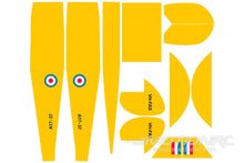 Load image into Gallery viewer, Nexa 1400mm DH.82 Tiger Moth Yellow Covering Set (Fuselage and Tail) NXA1003-307
