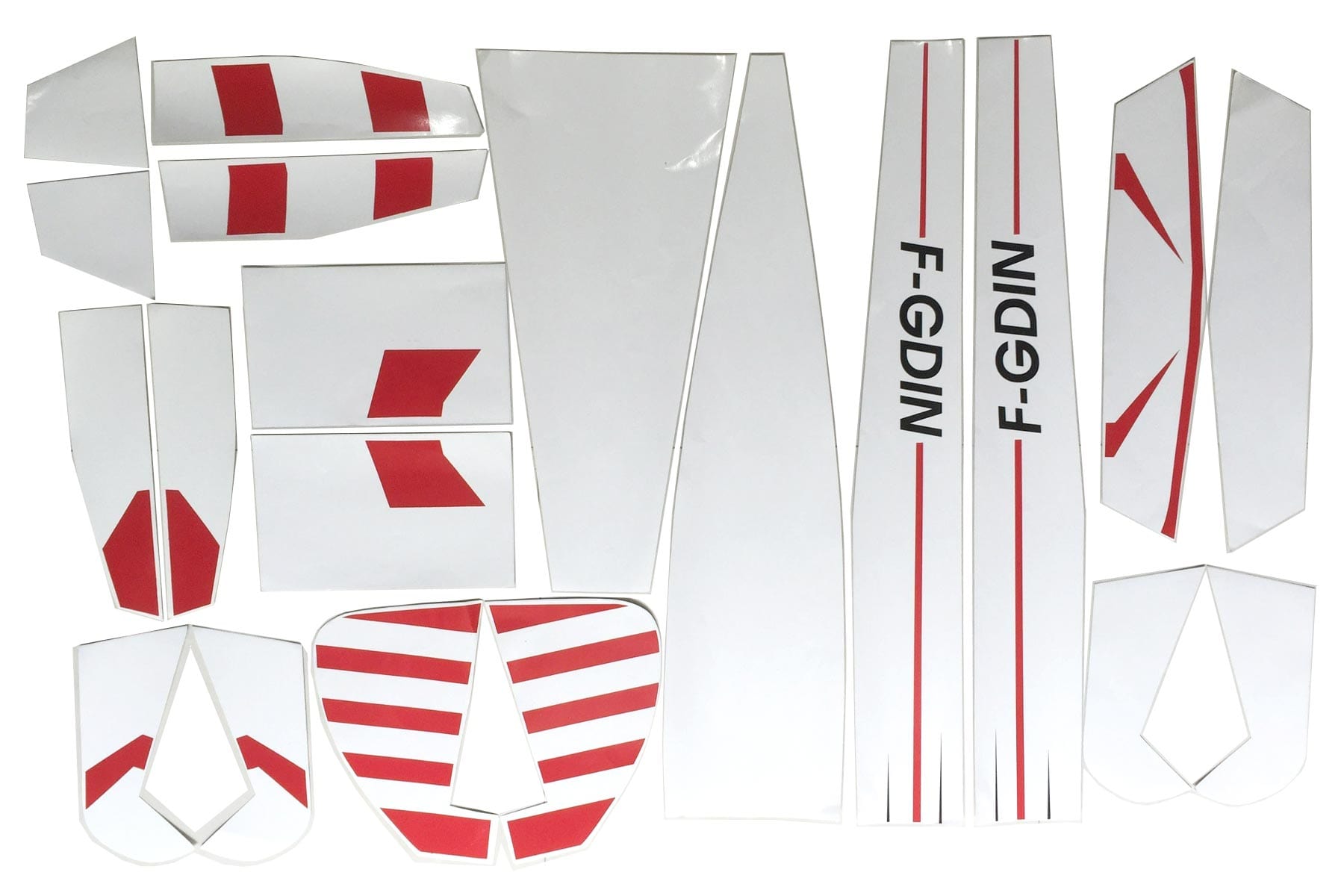 Nexa 1500mm CAP 10 Red/White Covering Set (Fuselage and Tail) NXA1032-109