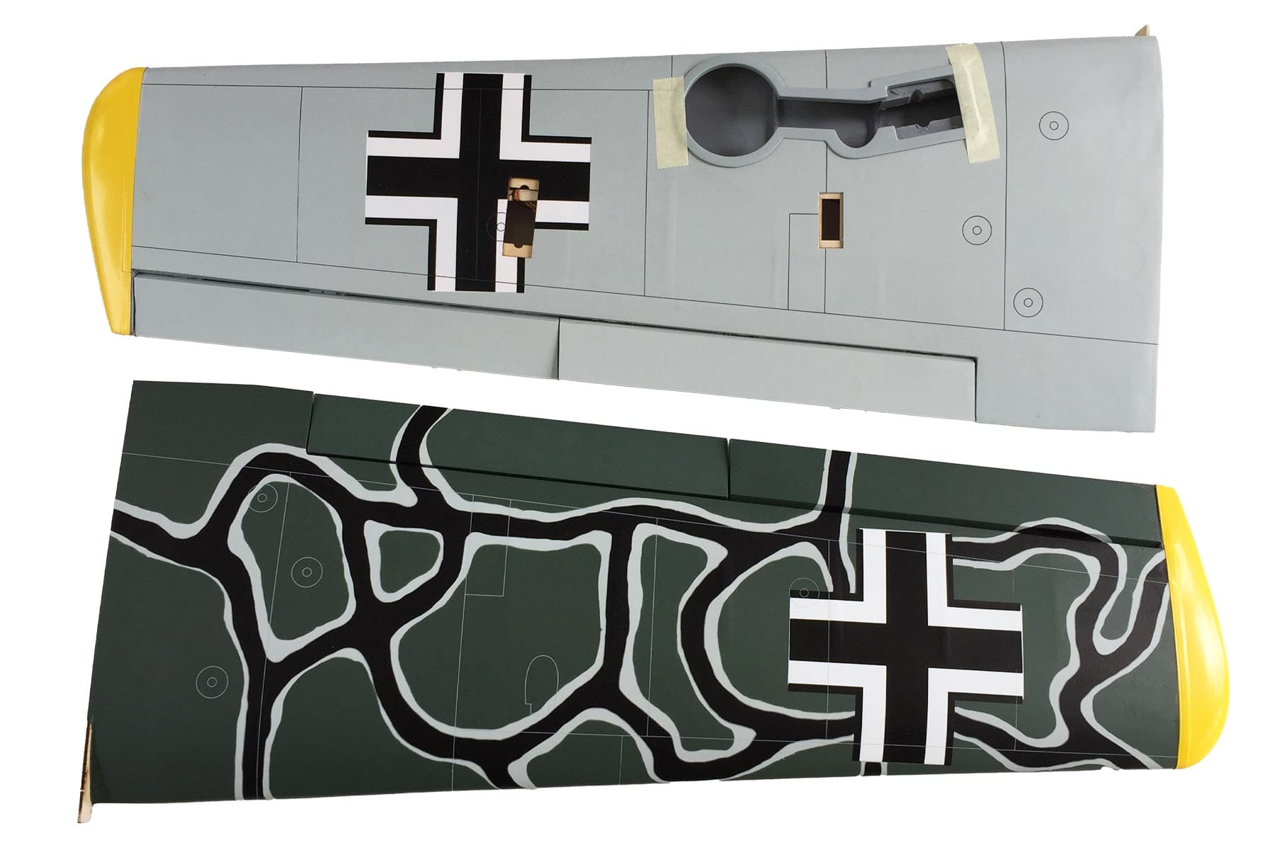 Nexa 1540mm Messerschmitt Bf-109 “Green Camo” Main Wing Set NXA1025-200
