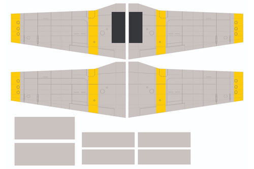 Nexa 1540mm P-51B Tuskegee Airmen Covering Set (Wing) NXA1058-108