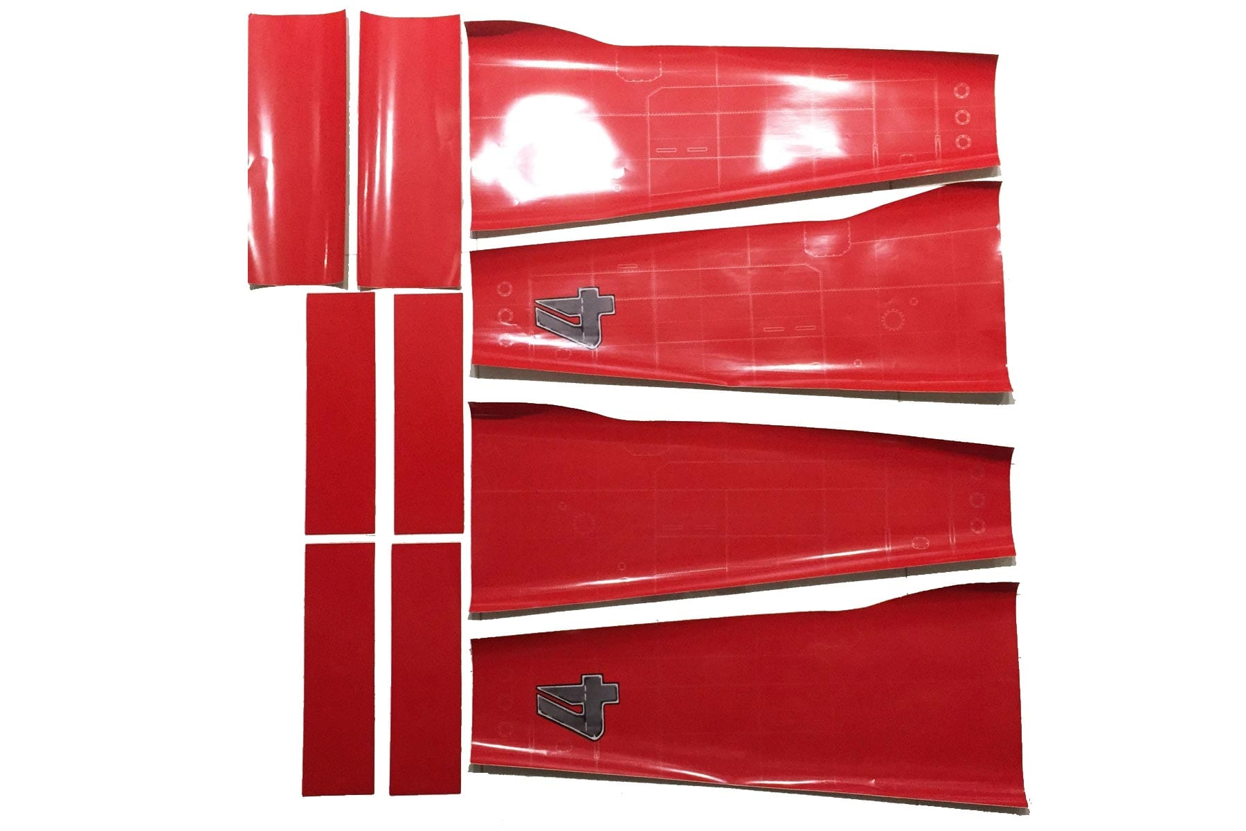 Nexa 1580mm P-51 Mustang Dago Red Covering Set (Wing) NXA1031-208