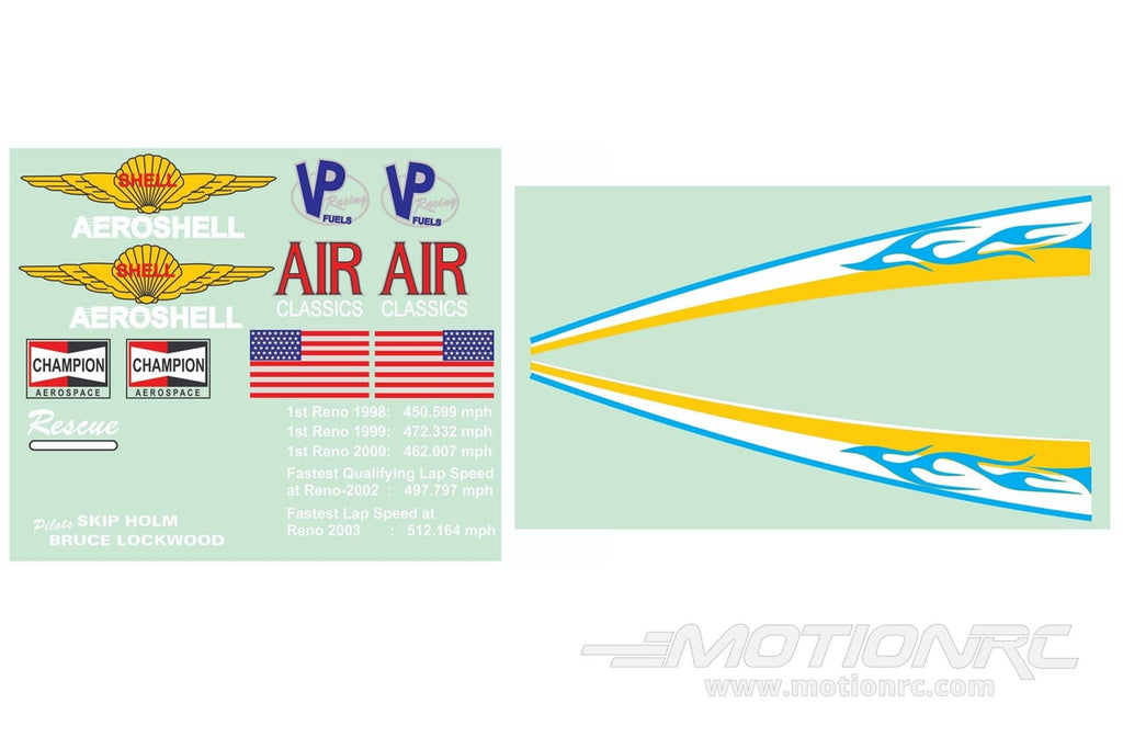 Nexa 1580mm P-51 Mustang Voodoo Decal Set NXA1031-105