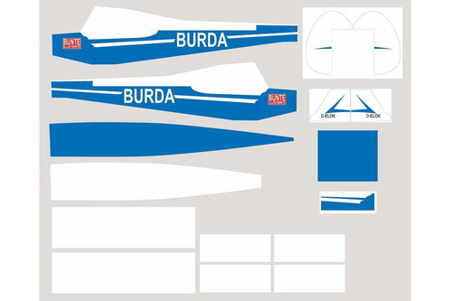 Nexa 1620mm Piper PA-18 Super Cub Burda Covering Set (Fuselage & Tail) NXA1015-108