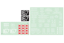 Load image into Gallery viewer, Nexa 1800mm F4U Corsair &quot;White 167&quot; Decal Set NXA1074-205

