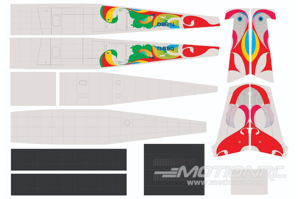 Nexa 1870mm DHC-6 Twin Otter Nature Air Covering Set (Fuselage and Tail) NXA1004-208