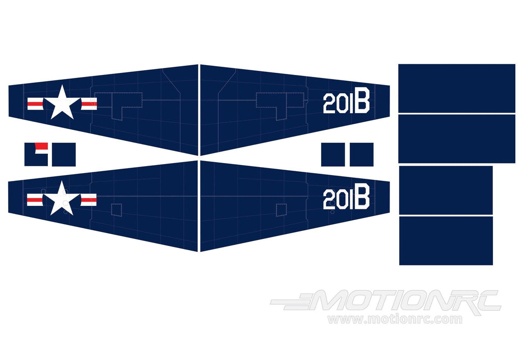 Nexa 2020mm F8F Bearcat Covering Set (Wing) NXA1006-110