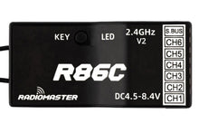 Load image into Gallery viewer, RadioMaster R86C V2 6-Channel D8/D16/S-FHSS Compatible PWM Receiver HP0157-RX-R86C-V2
