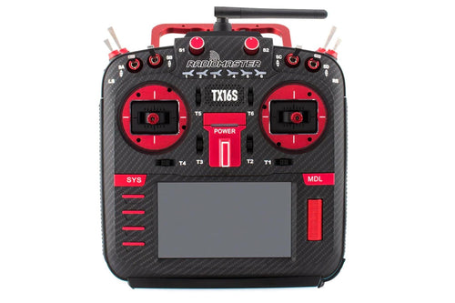 RadioMaster TX16S MKII MAX HALL V4.0 16-Channel ELRS Transmitter - Red HP0157-0024-RED