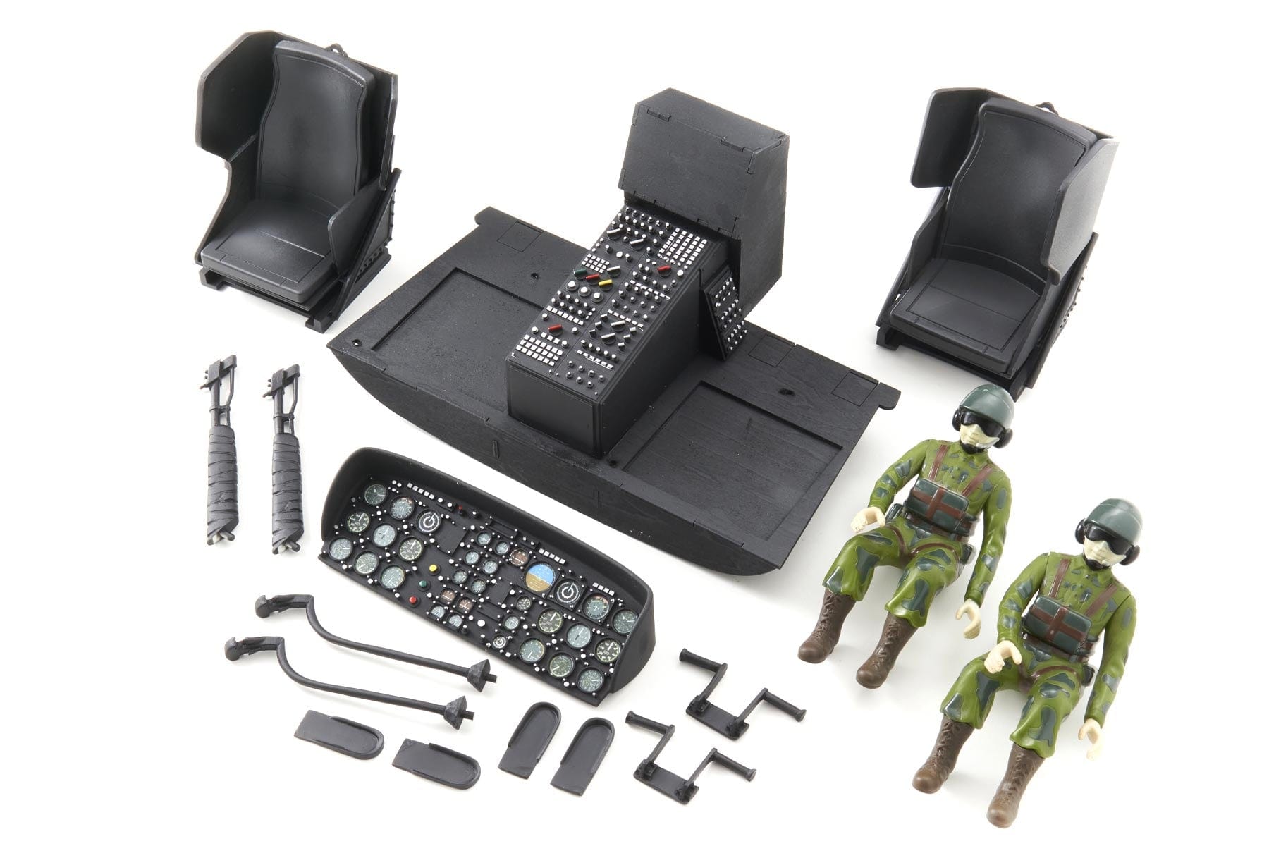 Roban 600 Size UH-1N Iroquois Complete Cockpit Set RBN-HSB-UH1NCPT6