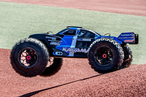 Team Corally Kagama Blue 1/8 Scale 4WD Monster Truck - Rolling Chassis COR00474-B