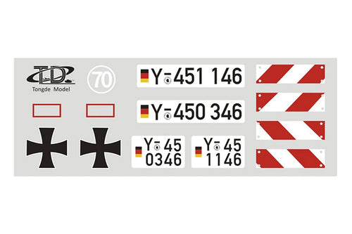 Tongde 1/16 Scale German Leopard 2A7 Sticker Set TDE1010-107