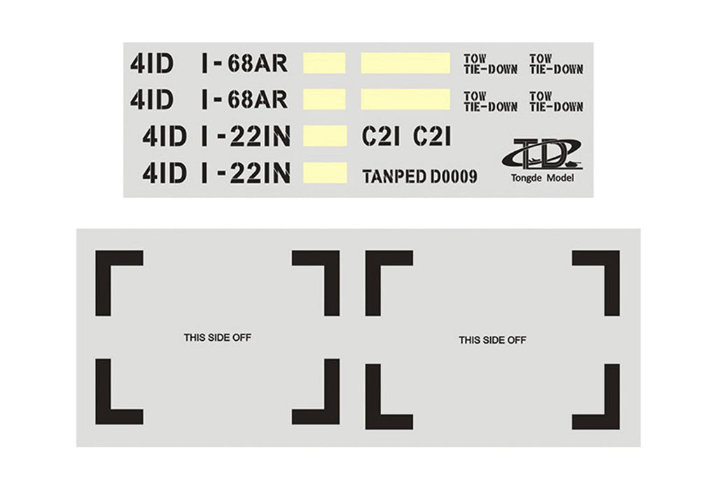 Tongde 1/16 Scale US M1A2 SEP Tusk II Sticker Set TDE1008-107