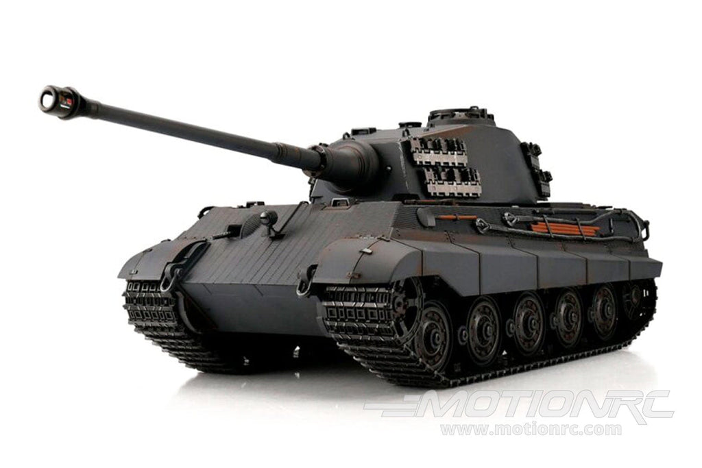 Torro German King Tiger Grey 1/16 Scale Heavy Tank IR with Cannon Smoke - RTR TOR11514-GY