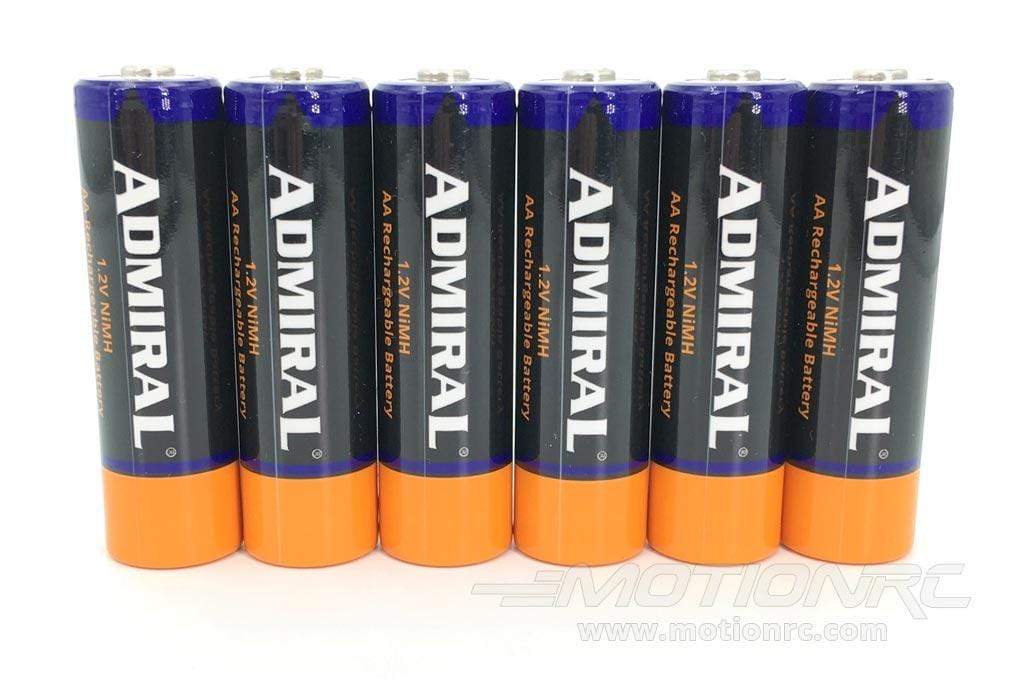 Admiral 1.2V 2600mAh NiMH AA Rechargeable Batteries (6 Pack) ADM6025-002