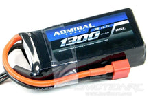 Load image into Gallery viewer, Admiral 1300mAh 3S 11.1V 25C LiPo Battery with T Connector EPR13003
