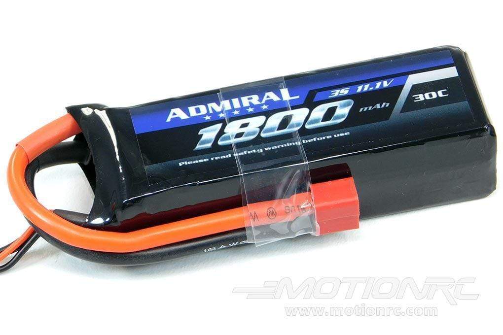 Admiral 1800mAh 3S 11.1V 30C LiPo Battery with T Connector EPR18003