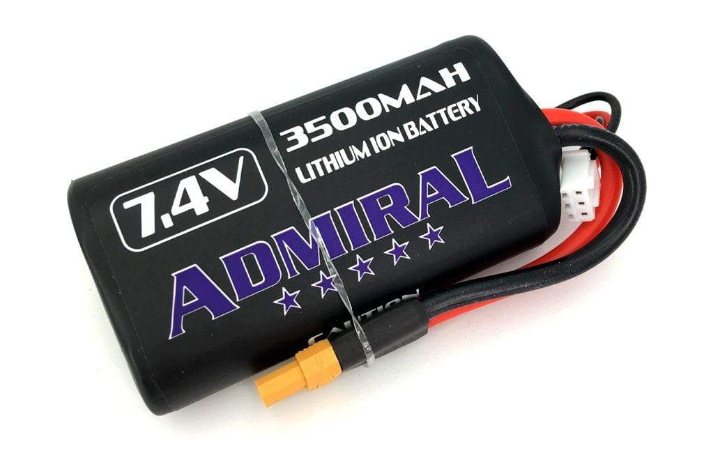 Admiral 3500mAh 2S 7.4V Li-ion Battery with XT30 Connector