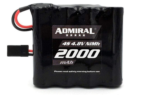 Admiral 2000mAh 4S 4.8V NiMH Battery with JR Connector ADM6025-003