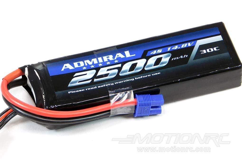 Admiral 2500mAh 4S 14.8V 30C LiPo Battery with EC3 Connector EPR25004E