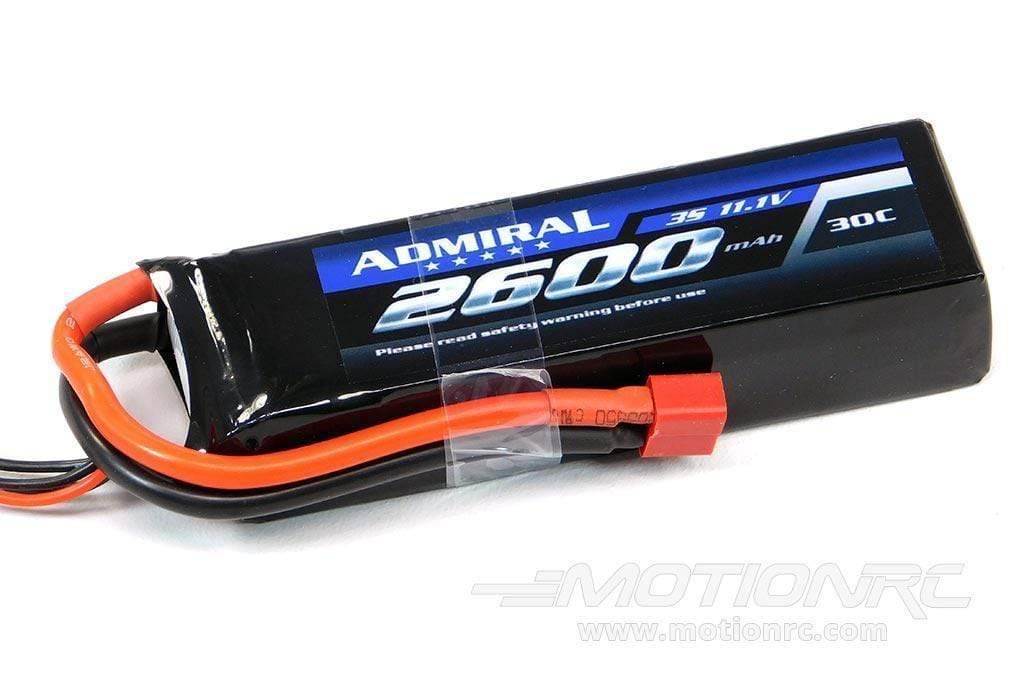 Admiral 2600mAh 3S 11.1V 30C LiPo Battery with T Connector EPR26003
