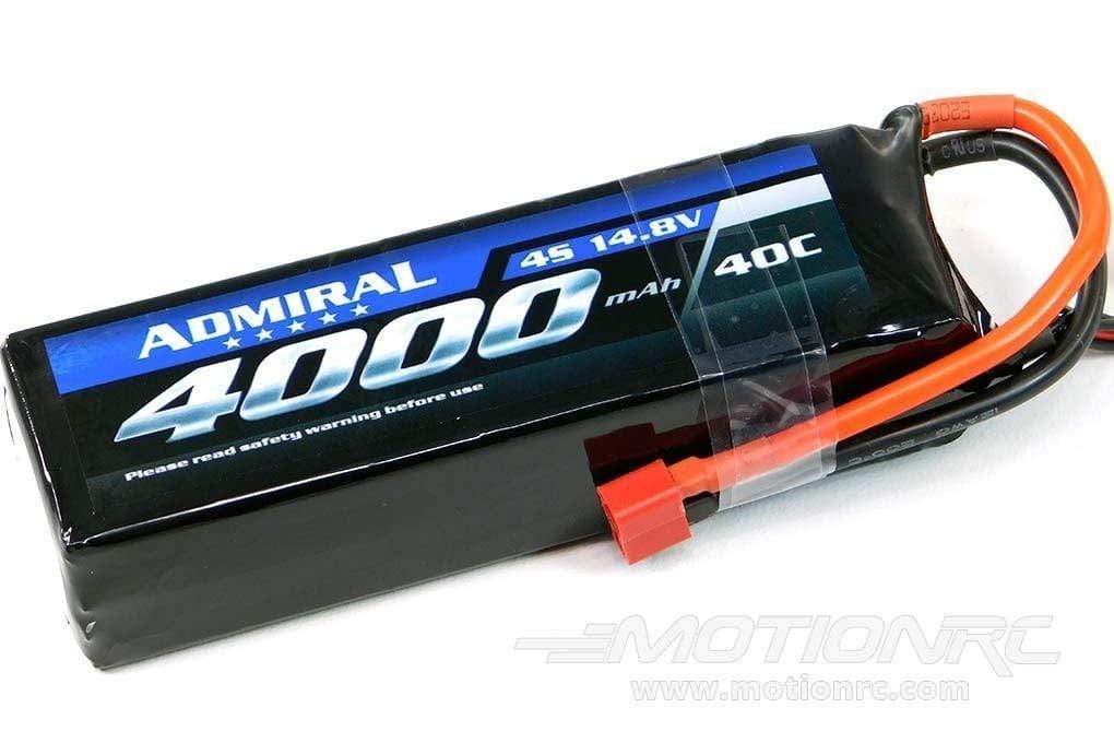 Admiral 4000mAh 4S 14.8V 40C LiPo Battery with T Connector EPR40004