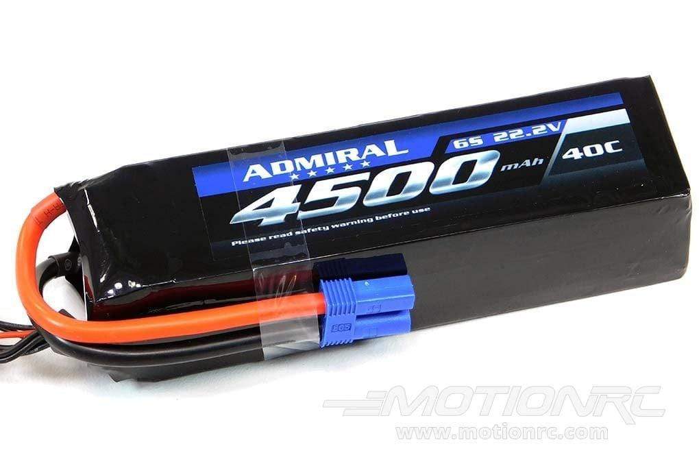 Admiral 4500mAh 6S 22.2V 40C LiPo Battery with EC5 Connector EPR45006E