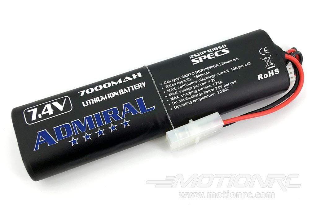 Admiral 7000mAh 2S 7.4V Li-ion Battery with Tamiya Connector