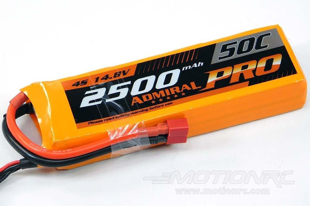 Admiral Pro 2500mAh 4S 14.8V 50C LiPo Battery with T Connector EPR25004PRO