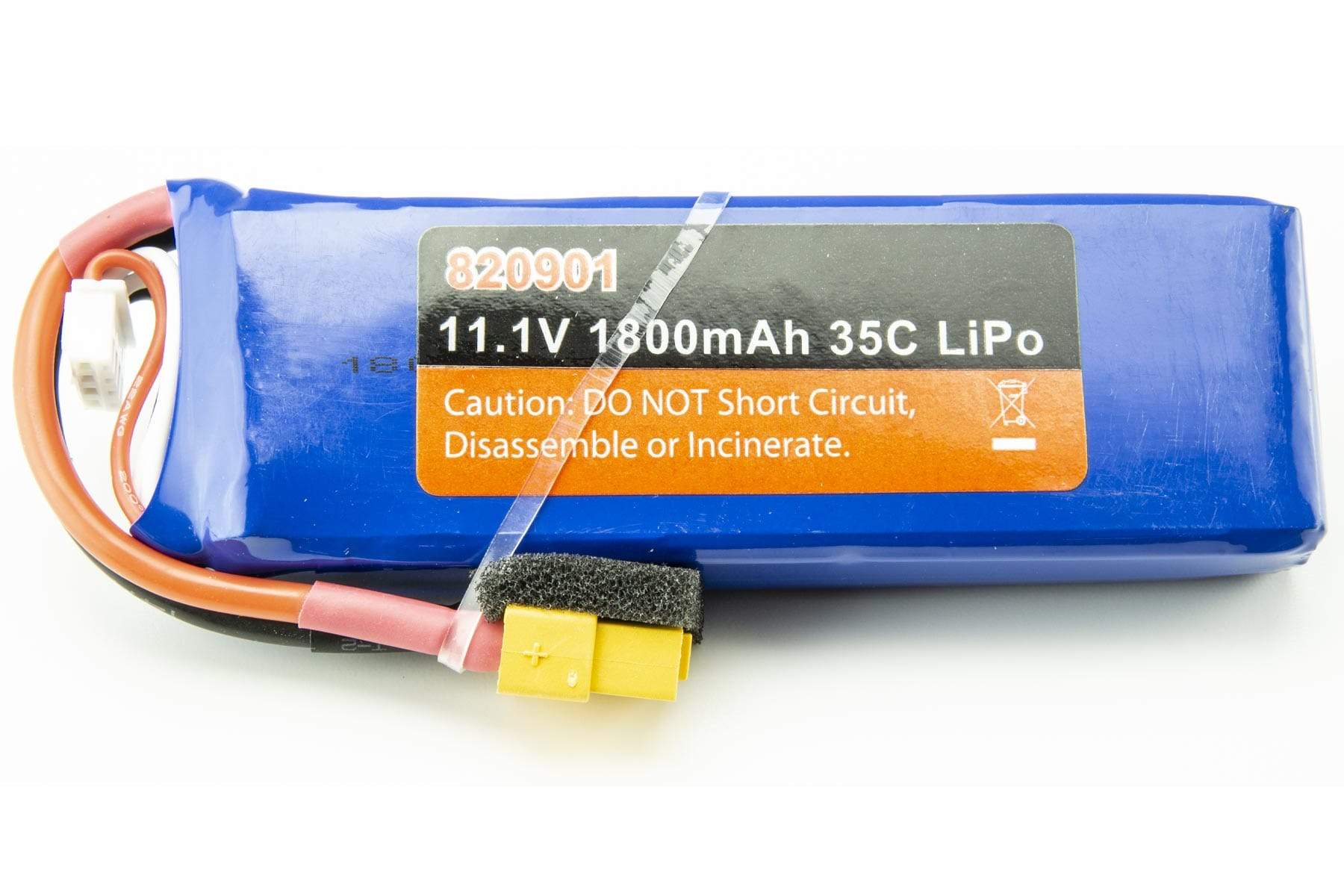Bancroft 1800mAh 3S 11.1V 35C LiPo Battery with XT60 Connector BNC6024-006