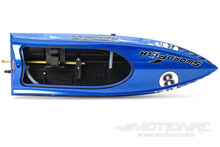 Load image into Gallery viewer, Bancroft 430mm Swordfish Mini Blue Racing Boat Hull BNC1012-101
