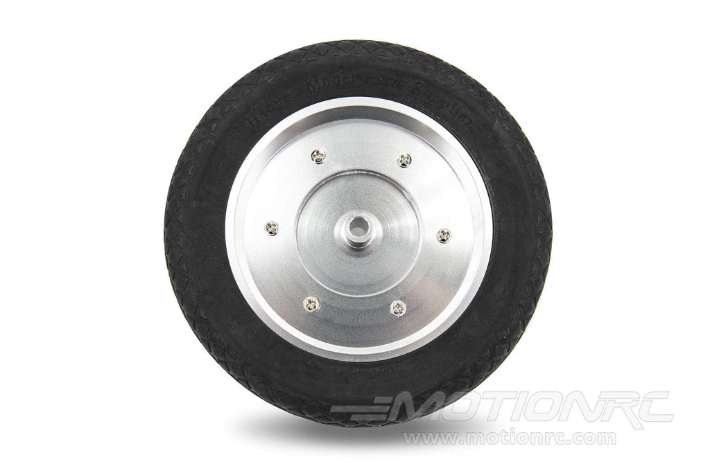 BenchCraft 127mm (5") x 43mm Solid Rubber Wheel w/ Aluminum Hub for 6mm Axle BCT5016-043