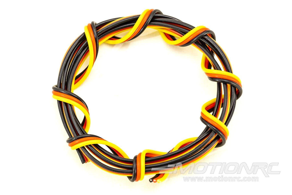 BenchCraft 26 Gauge Flat Servo Wire - Yellow/Red/Black (1 Meter) BCT5003-025