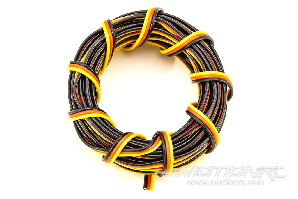 BenchCraft 26 Gauge Flat Servo Wire - Yellow/Red/Black (5 Meters) BCT5003-026