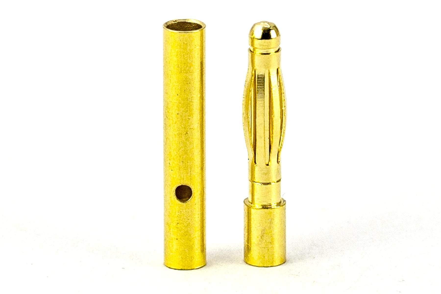 BenchCraft 2mm Gold Bullet ESC and Motor Connectors (Pair) BCT5062-020