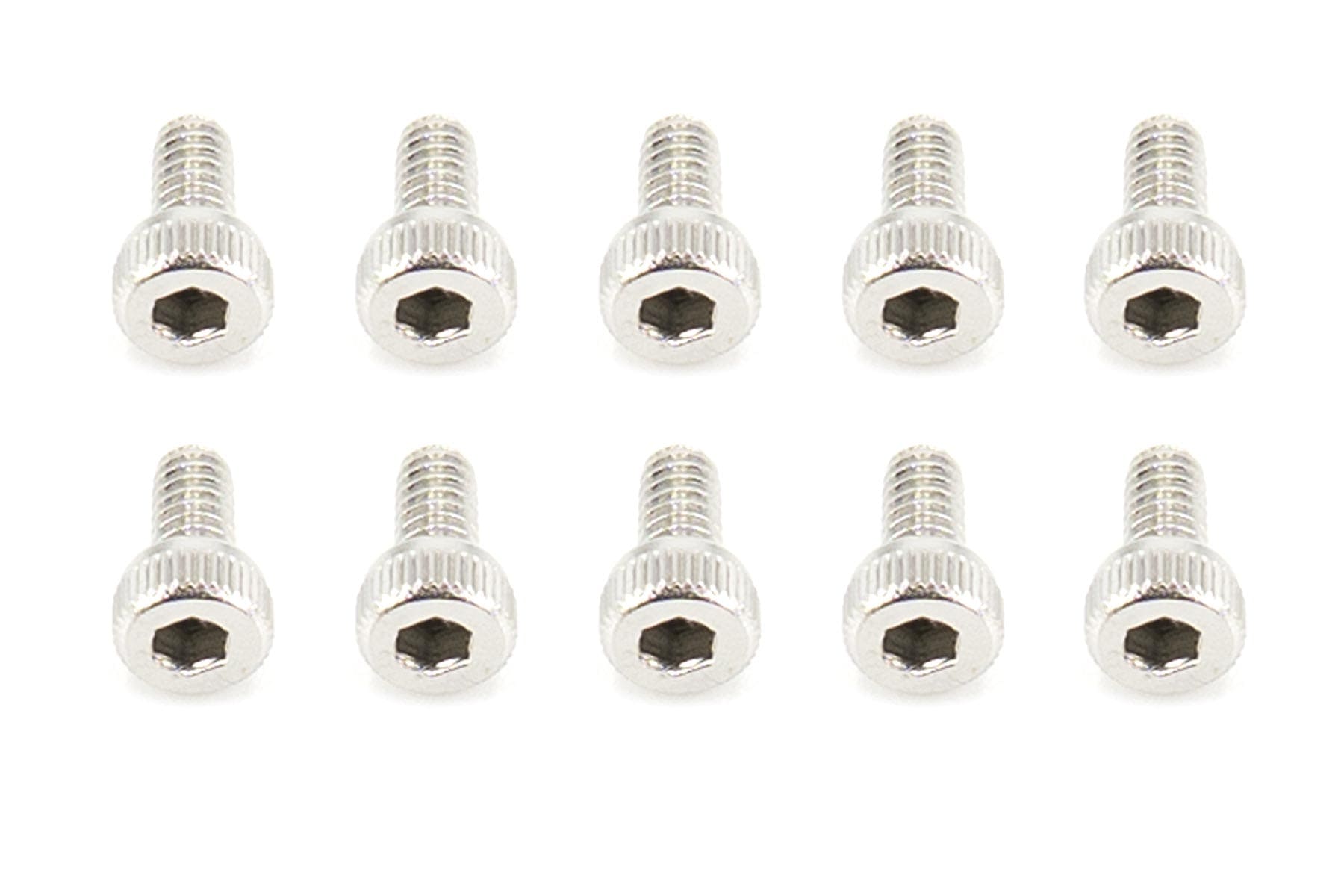 BenchCraft 2mm x 4mm Stainless Steel Machine Hex Screws (10 Pack) BCT5040-081